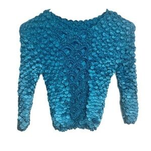 NWT Vintage Y2K Popcorn Blouse